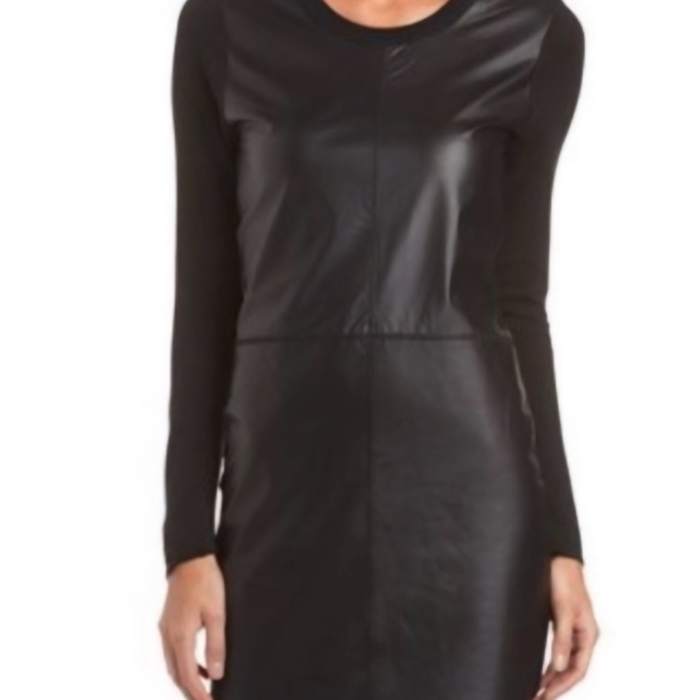 Neiman Marcus Black Long Sleeve Dress
